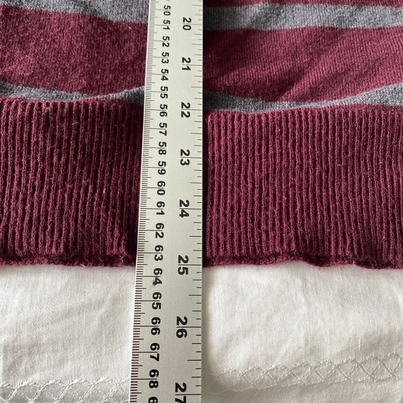 Calvin Klein Jeans Women's Burgundy Striped Turtleneck Sweater Size‎ X-Large - Picture 11 of 13